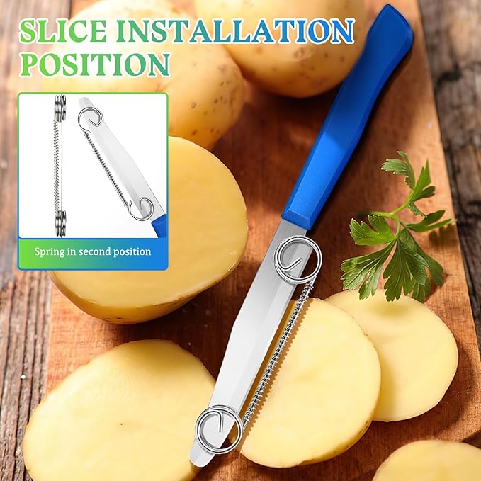 ⚡Adjustable spring-loaded 3-in-1 paring knife