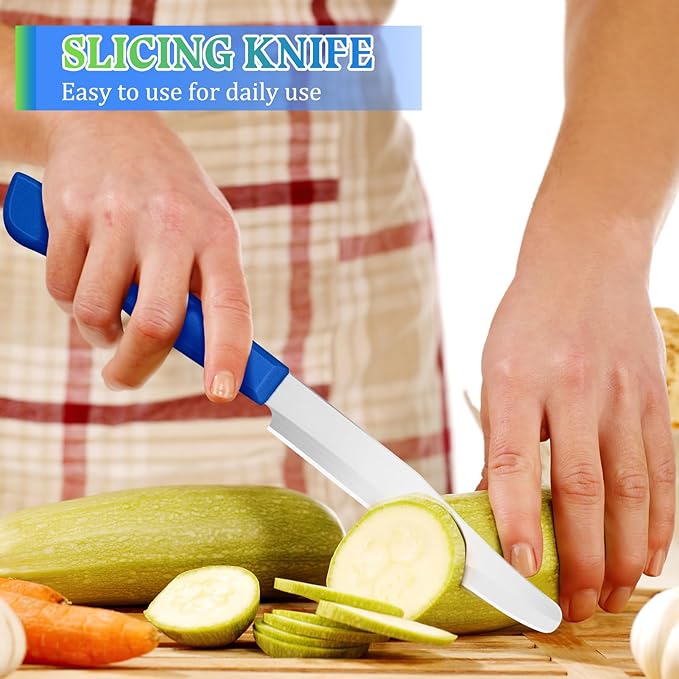 ⚡Adjustable spring-loaded 3-in-1 paring knife